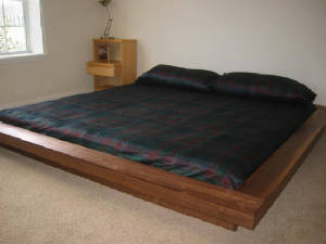 Asian style platform bed