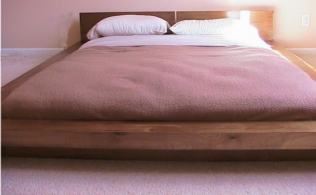 Asian style platform bed